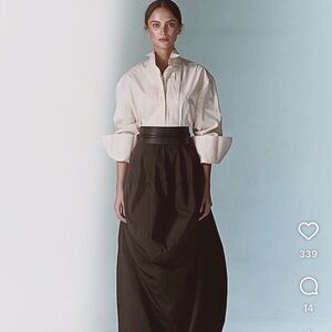 Vintage Tuxedo Shirt W French Cuffs